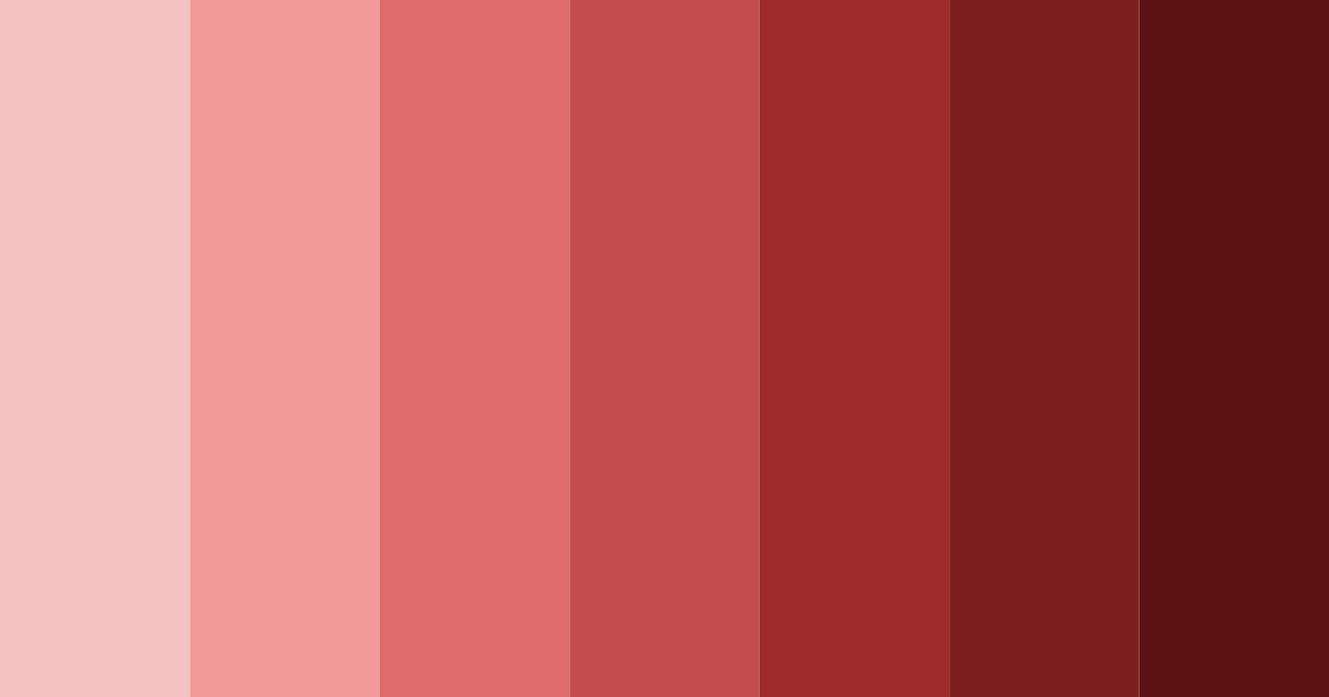 Download burgundy shades color palette PNG image (landscape)