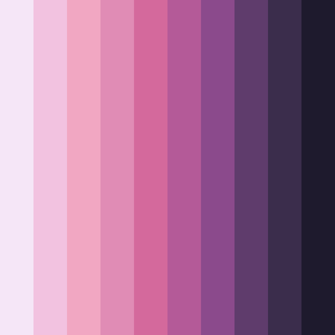 Download midnight blossoms color palette PNG image (square)