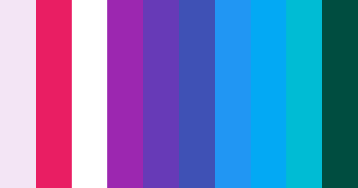 Download shades of lavender color palette PNG image (landscape)