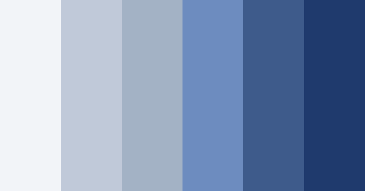 Download shades of blue color palette PNG image (landscape)