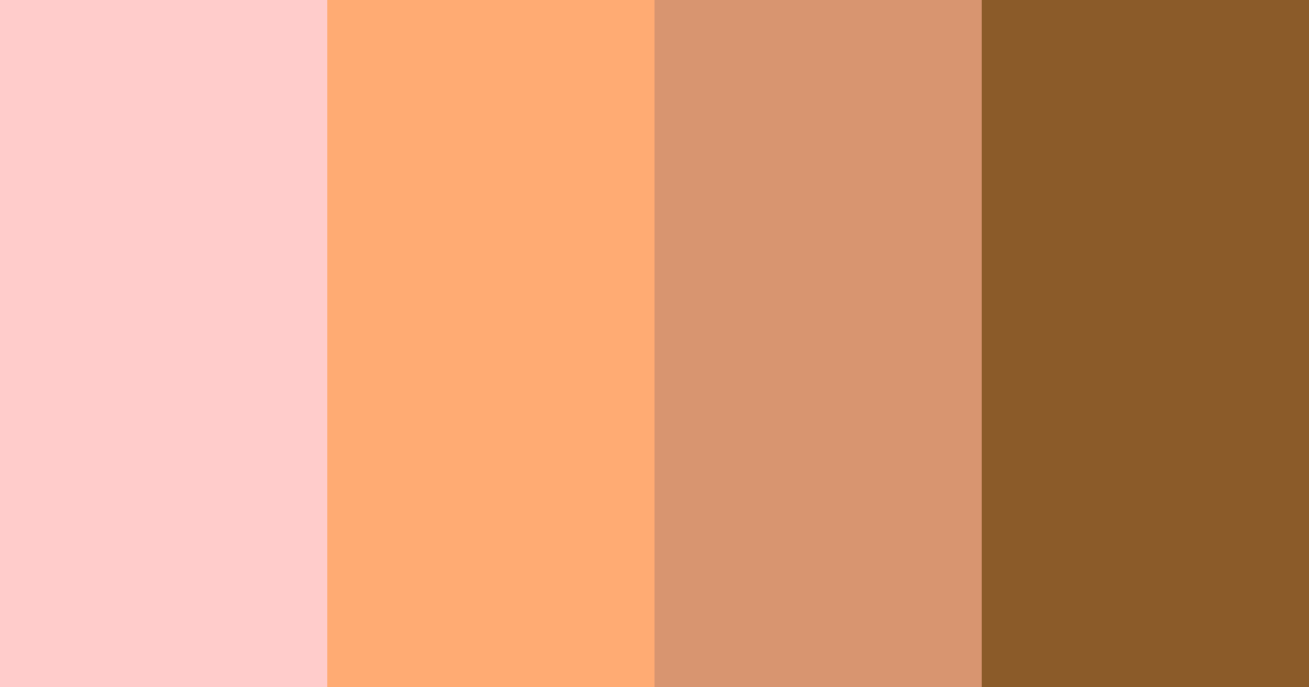Download peachy brown color palette PNG image (landscape)