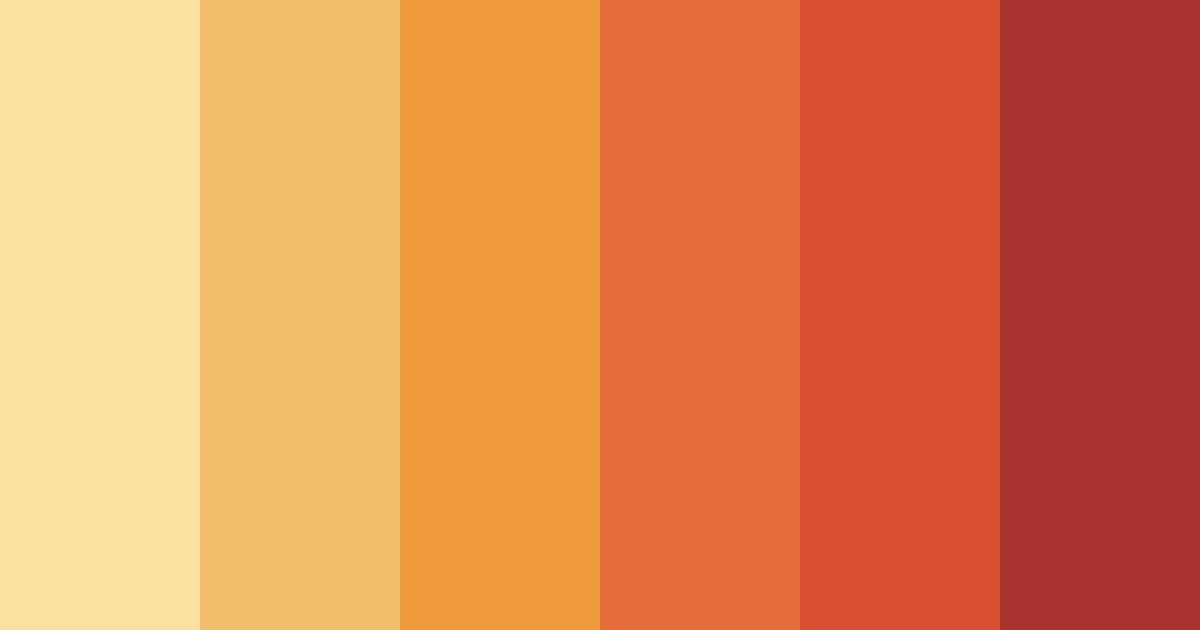 Download vitality orange color palette PNG image (landscape)