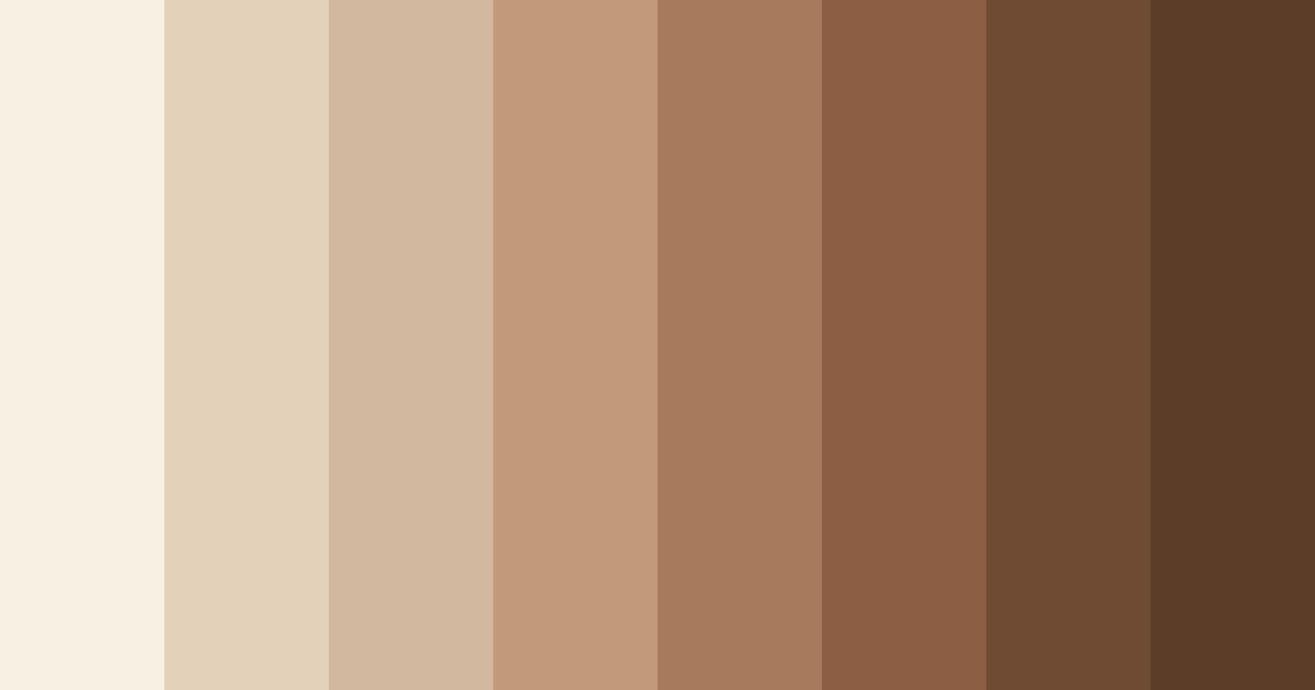 Download beige shades color palette PNG image (landscape)