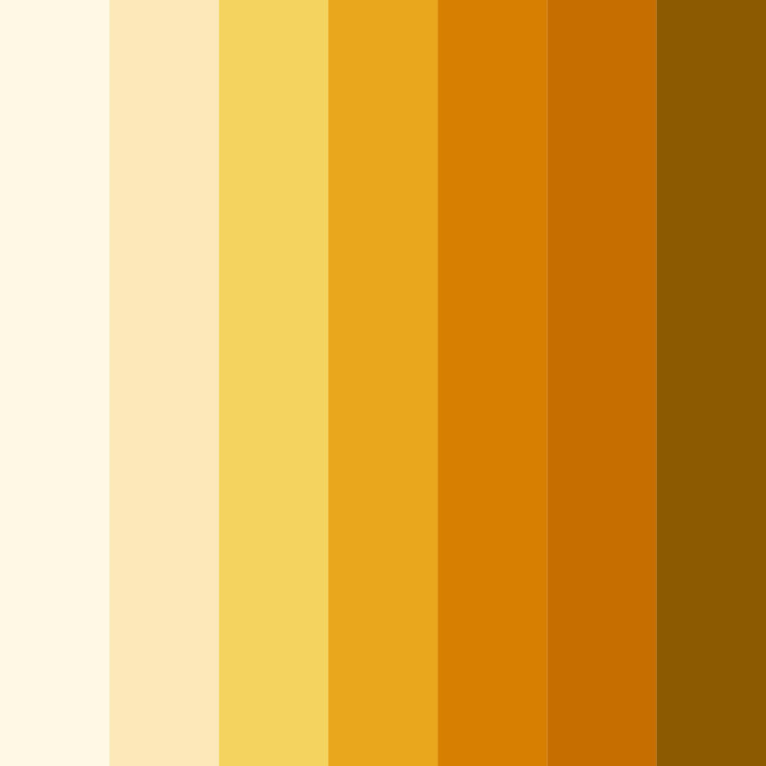 Download yellow sunset color palette PNG image (square)