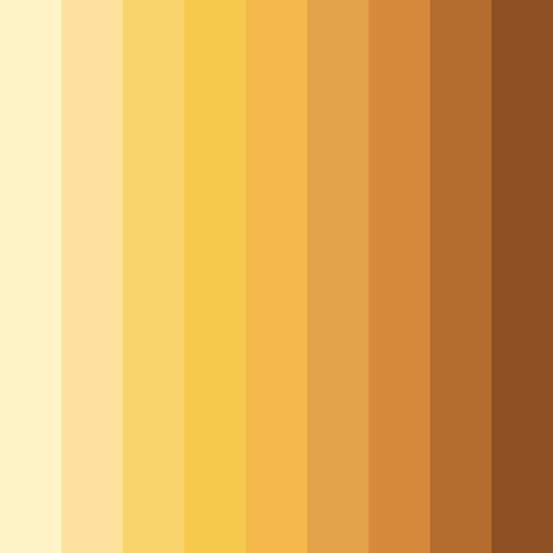 Download golden sunrise serenade color palette PNG image (square)