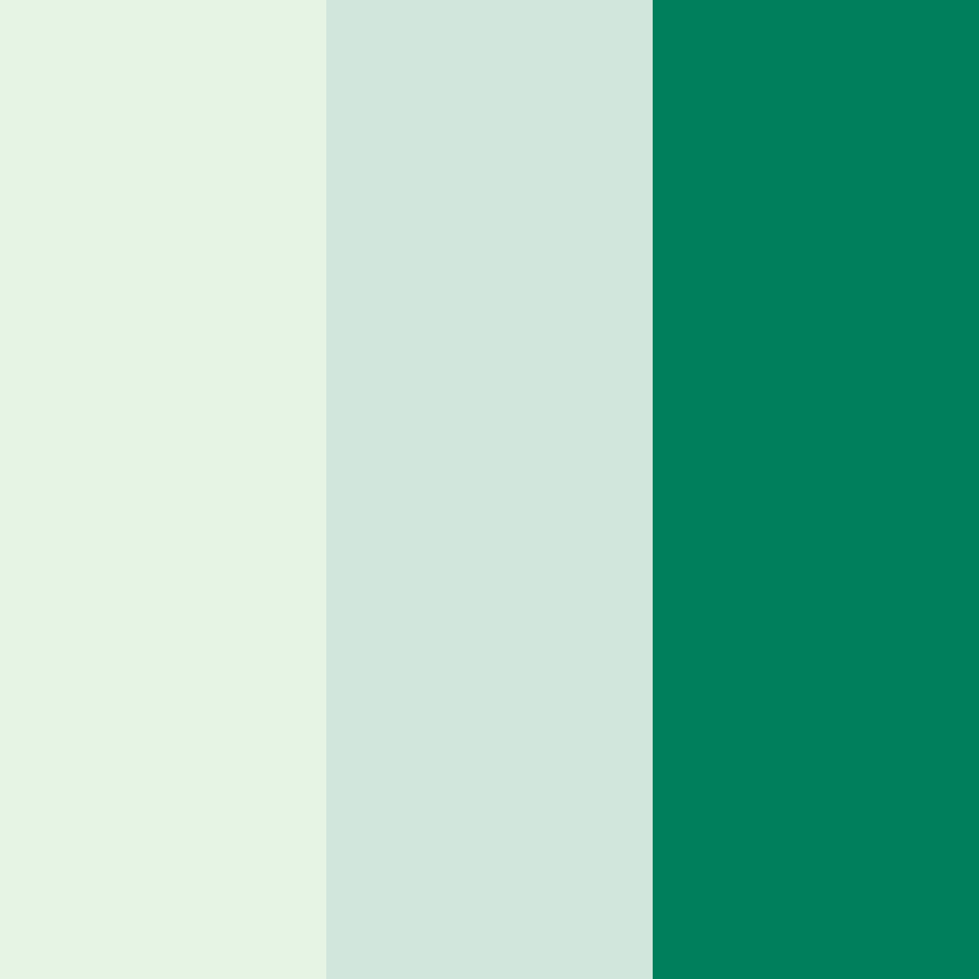 Download deep green serenity color palette PNG image (square)