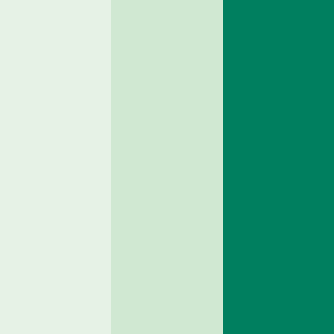 Download deep green serenity color palette PNG image (square)