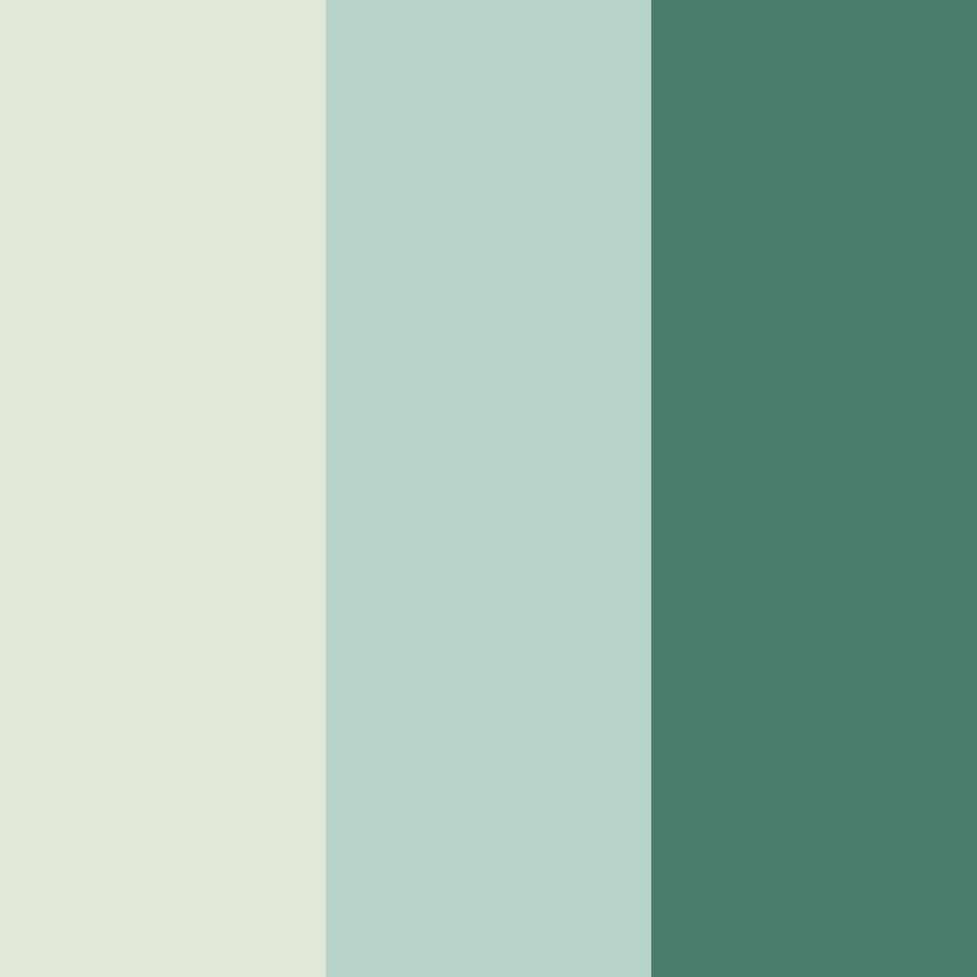 Download deep green serenity color palette PNG image (square)
