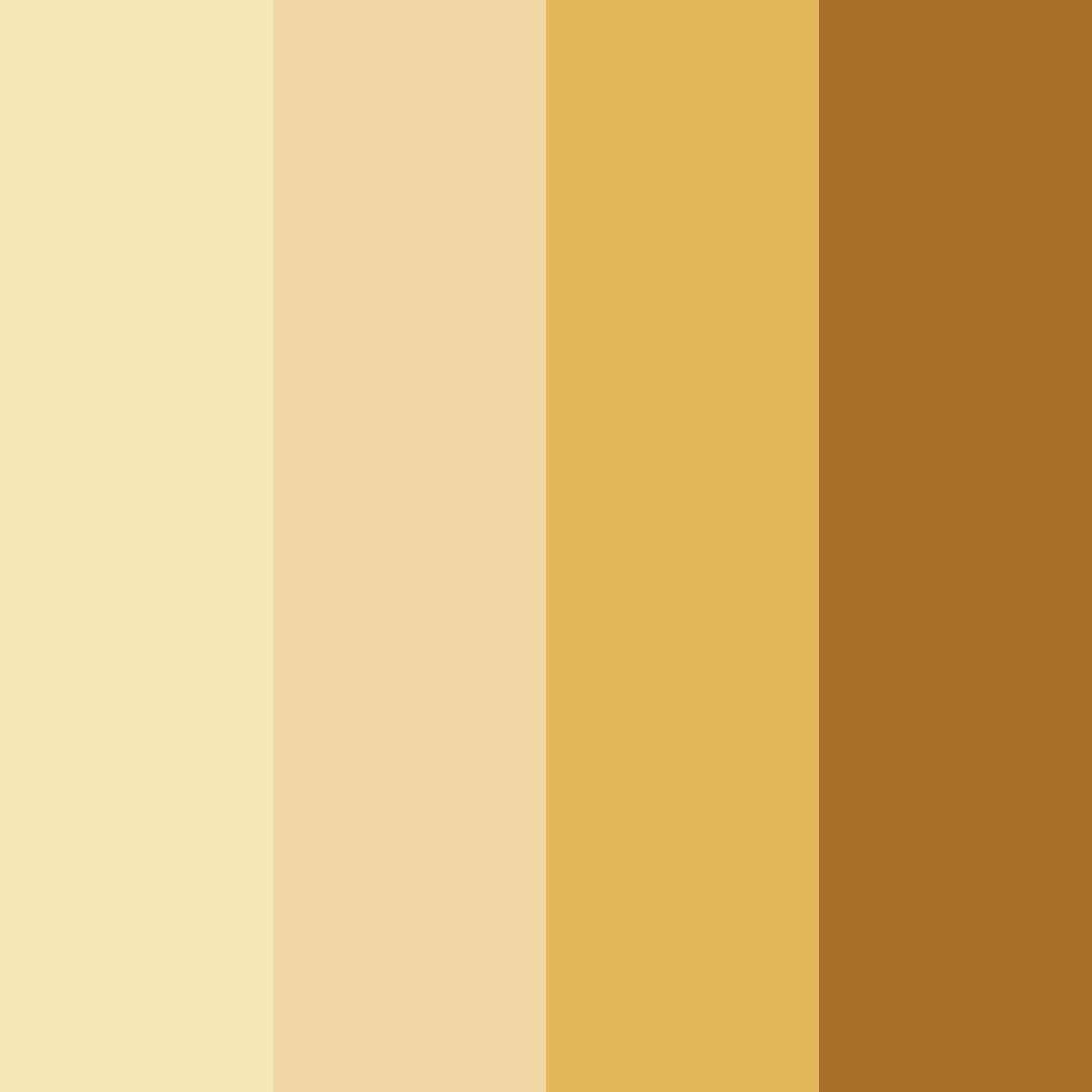 Download golden sands color palette PNG image (square)