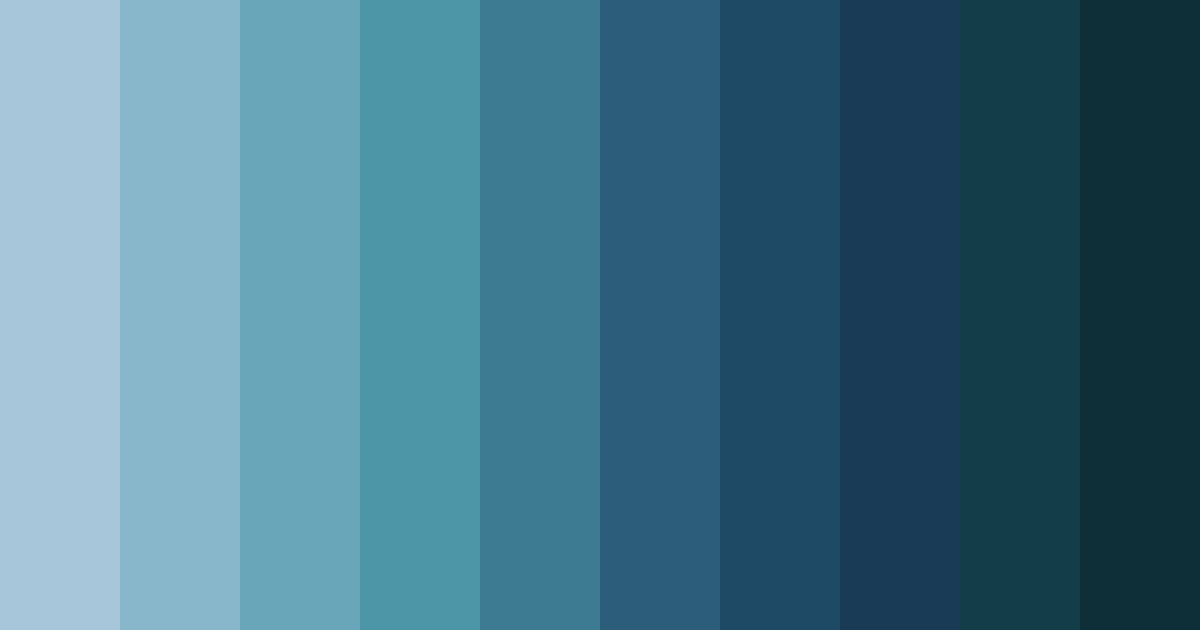 Download swamp blue shades color palette PNG image (landscape)