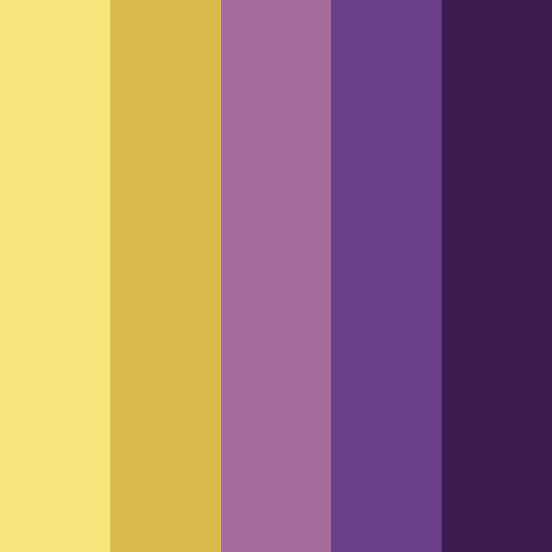 Download deep purple and light yellow dream color palette PNG image (square)