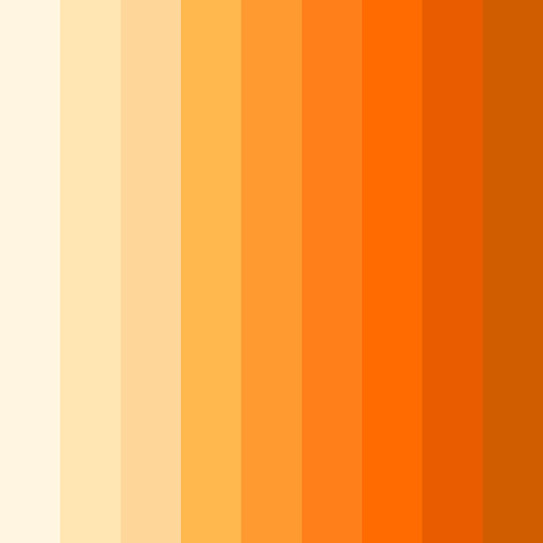 Download peachy sunrise color palette PNG image (square)