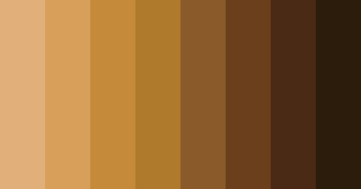 Download earthy ember color palette PNG image (landscape)