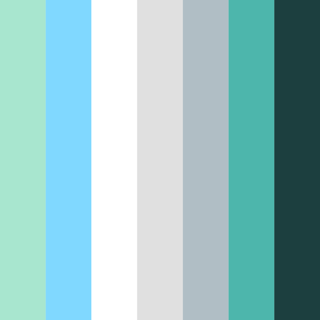 Download serene oasis color palette PNG image (square)