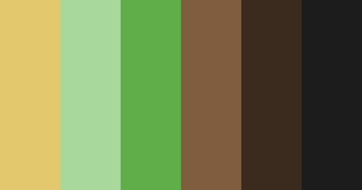 Download forest gold harmony color palette PNG image (landscape)