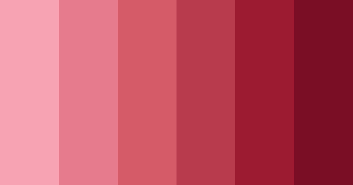 Download red blossom color palette PNG image (landscape)
