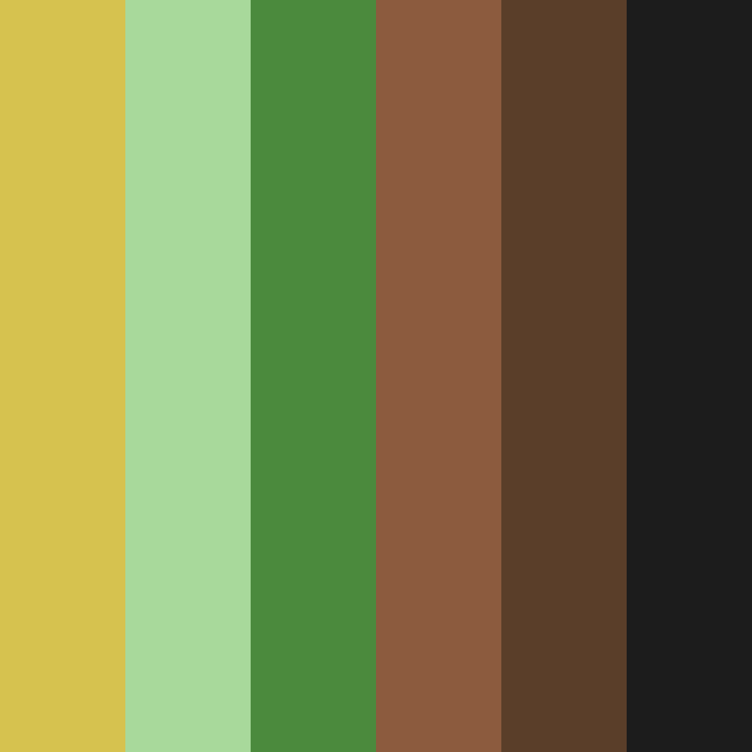 Download emerald shadows color palette PNG image (square)