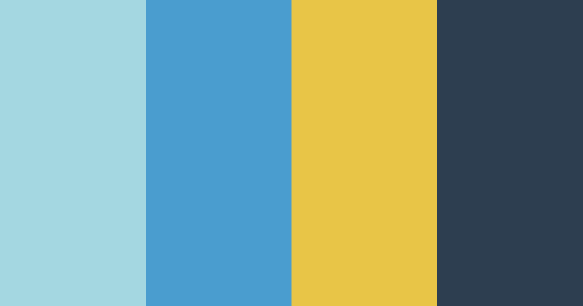 Download shades of blue and black color palette PNG image (landscape)