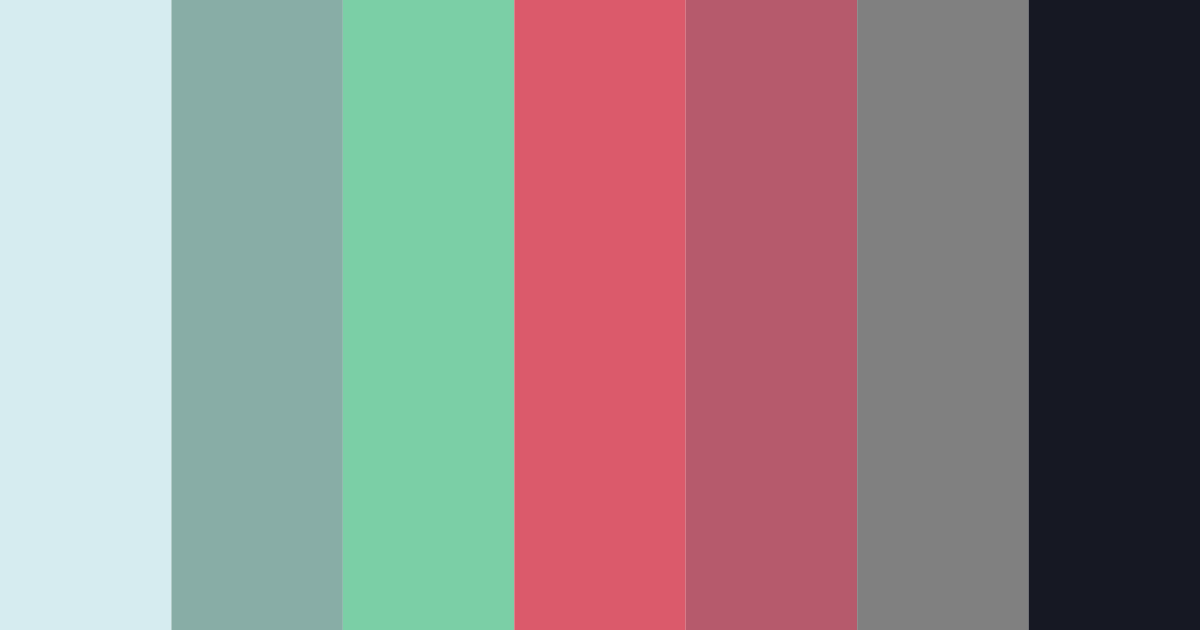 Download oceanic sunset color palette PNG image (landscape)