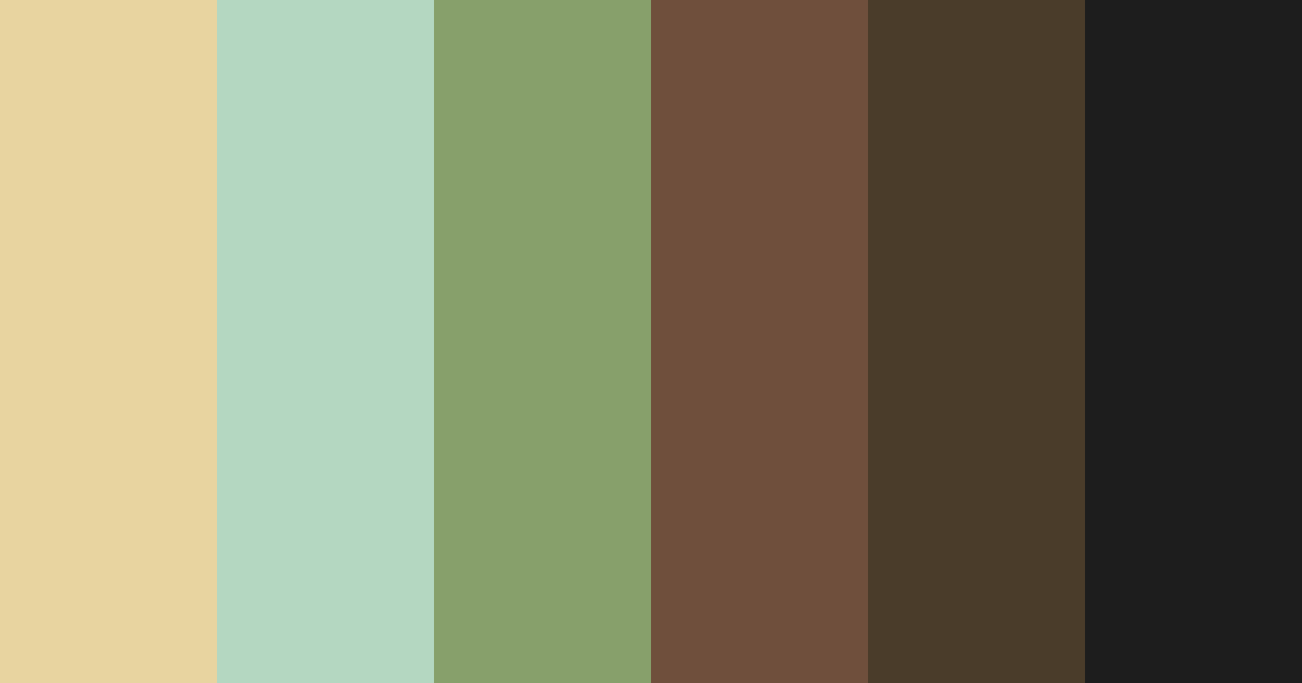 Download earthy elegance color palette PNG image (landscape)