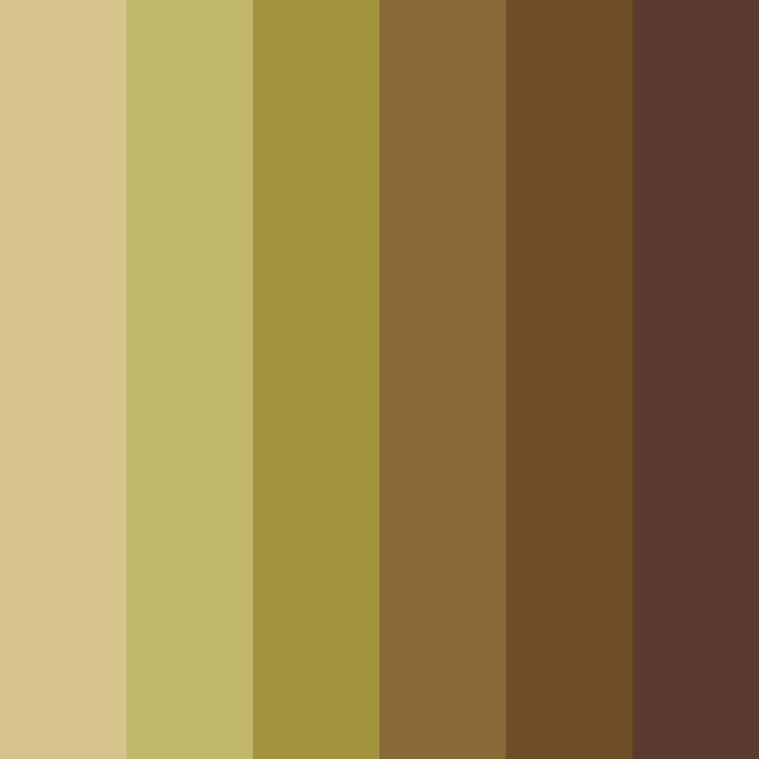 Download shades of brown color palette PNG image (square)