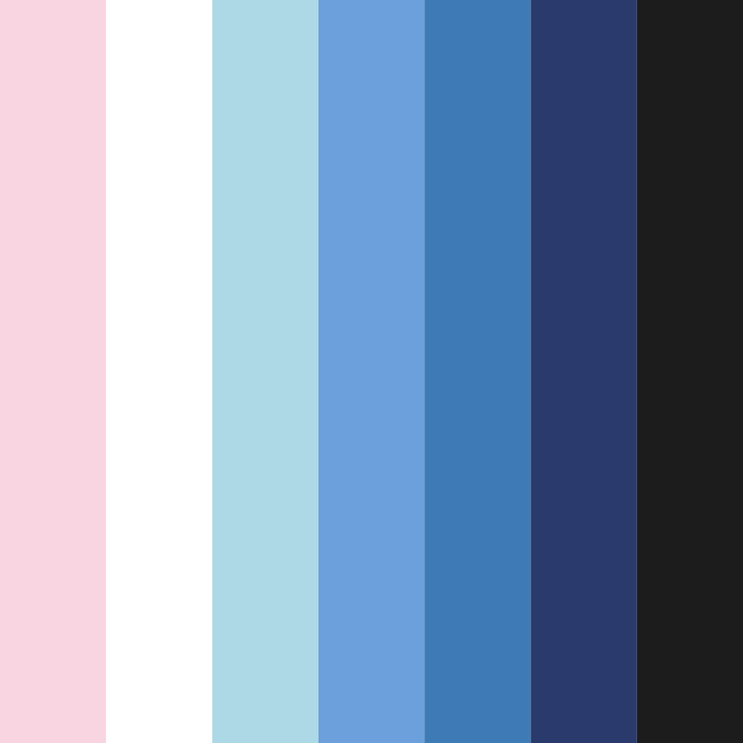 Download serenity in contrast color palette PNG image (square)