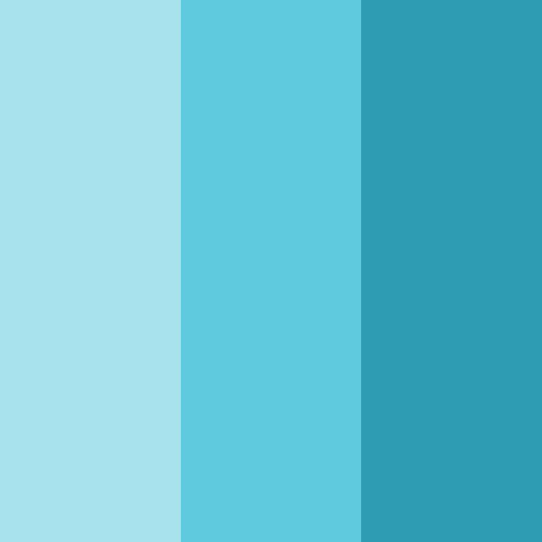 Download aqua serenity color palette PNG image (square)