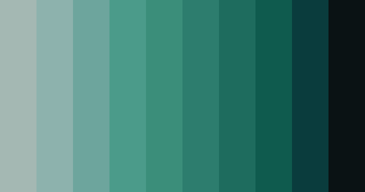 Download emerald depths color palette PNG image (landscape)