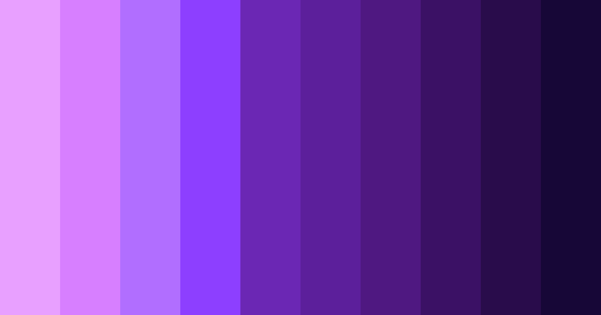 Download electric amethyst dream color palette PNG image (landscape)