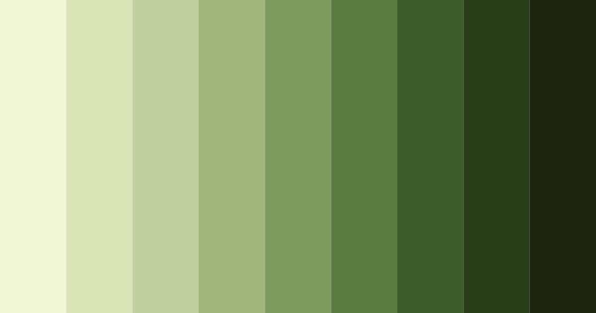 Download lush verdant harmony color palette PNG image (landscape)
