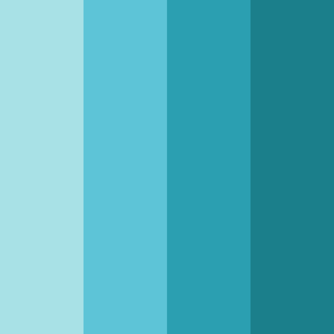 Download teal beach color palette PNG image (square)