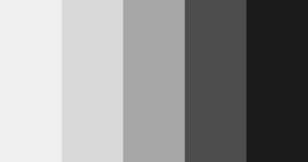 Download shades of grey color palette PNG image (landscape)