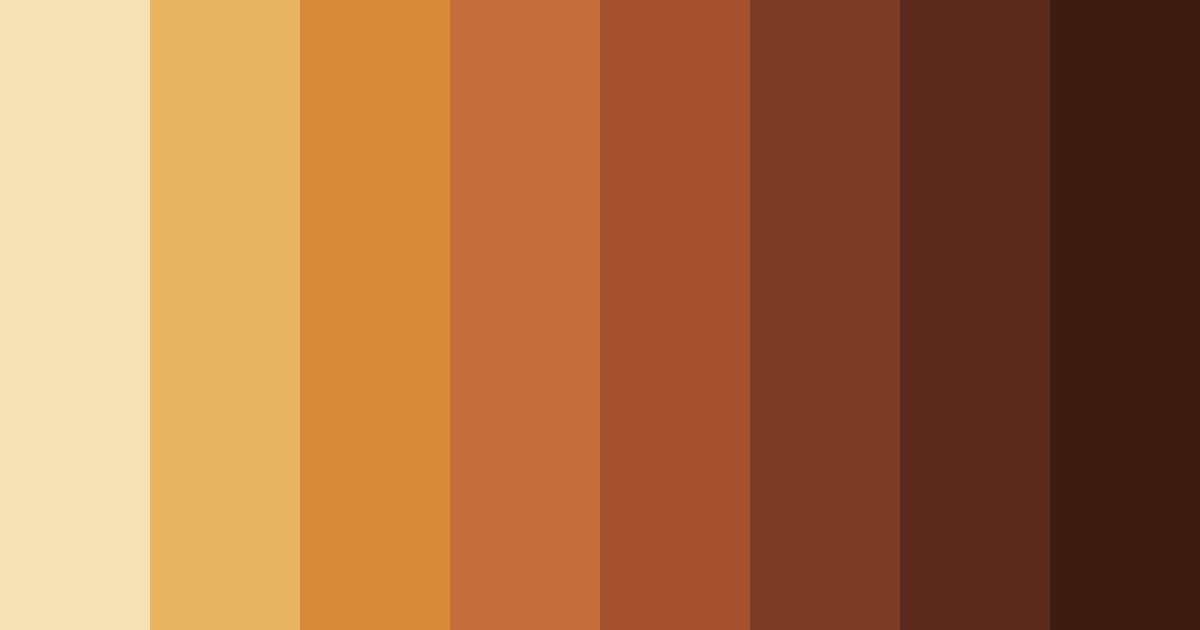 Download autumn brown color palette PNG image (landscape)