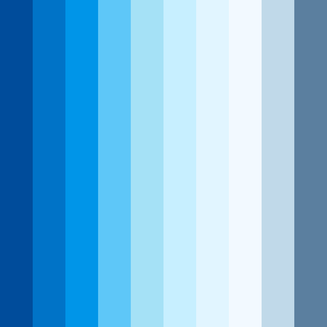Download blue ocean color palette PNG image (square)