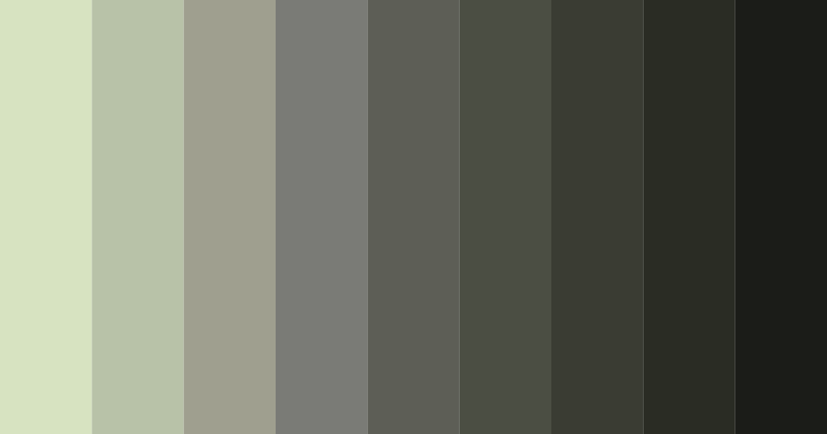 Download earthy green color palette PNG image (landscape)