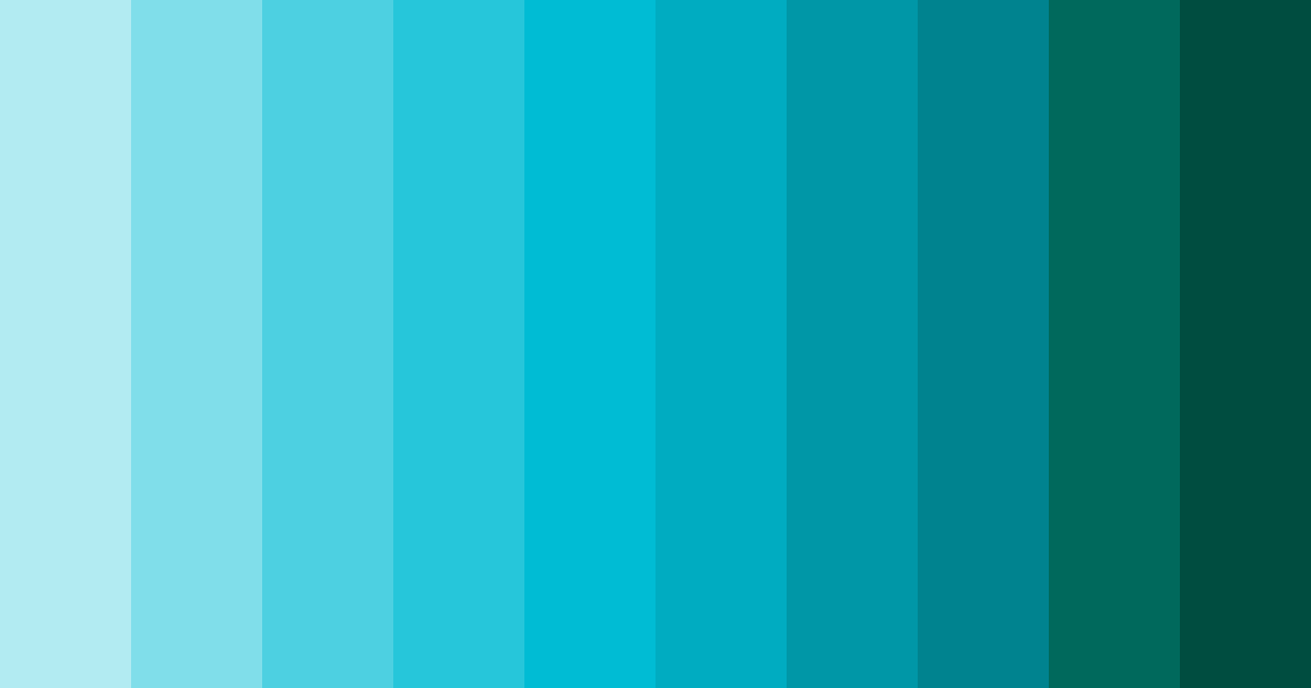 Download frosted lagoon color palette PNG image (landscape)