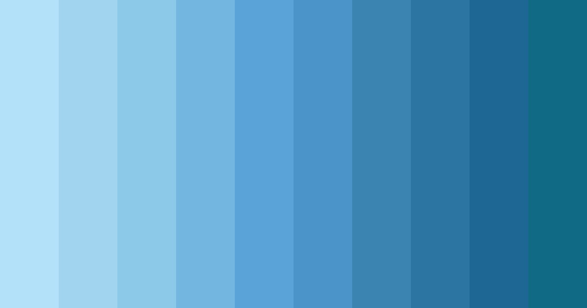 Download pastel blue color palette PNG image (landscape)