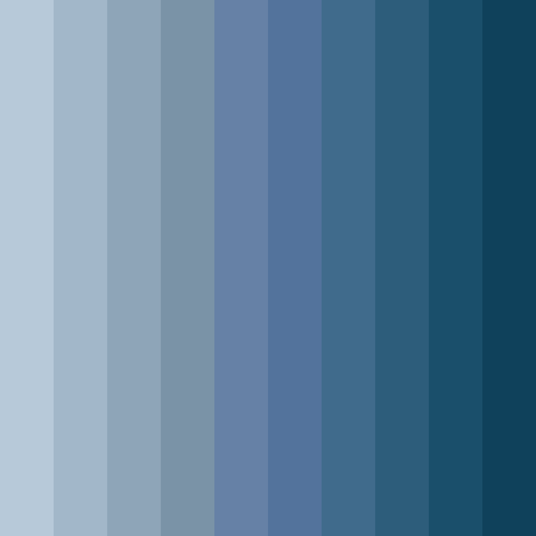 Download cool ash blue color palette PNG image (square)