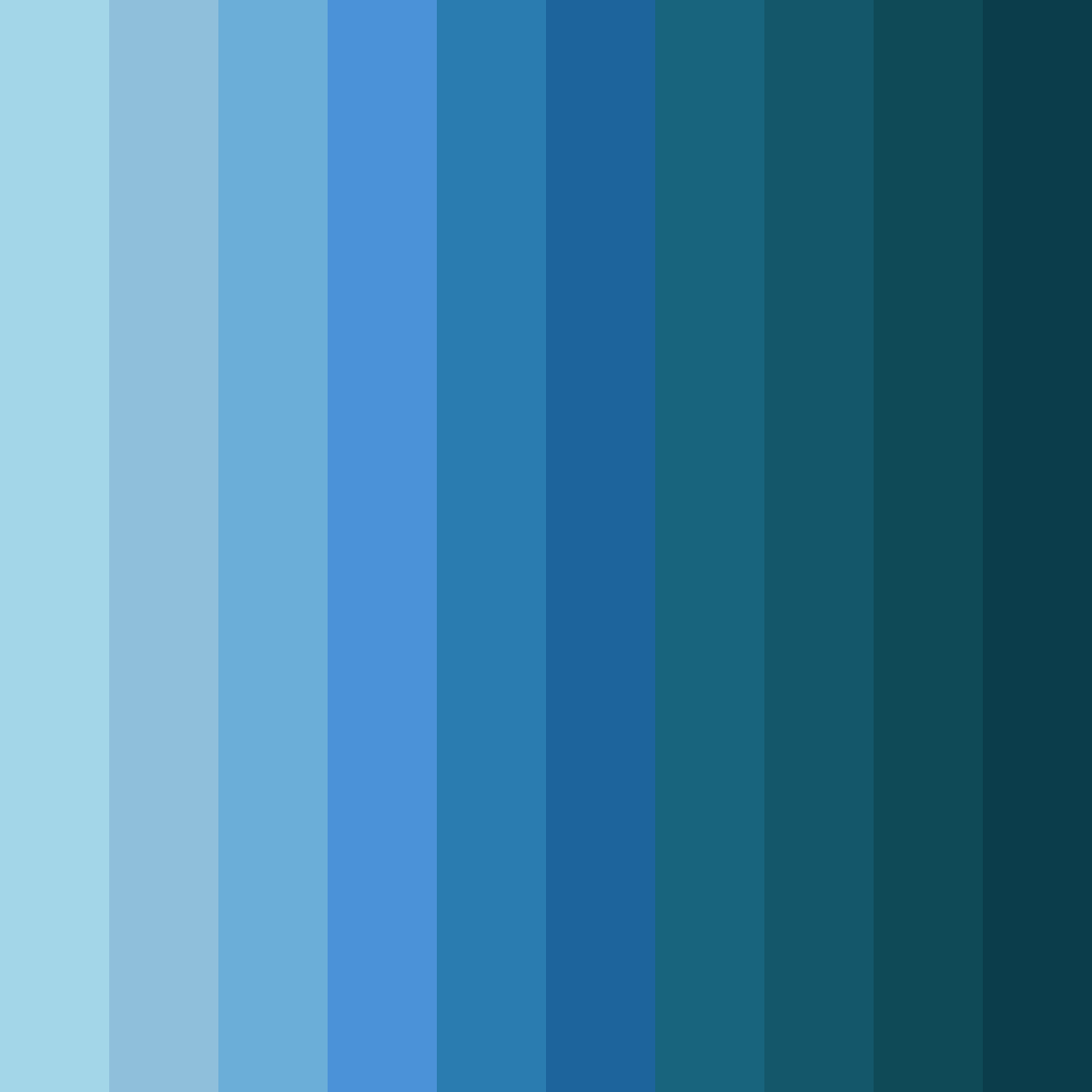 Download light blue color palette PNG image (square)