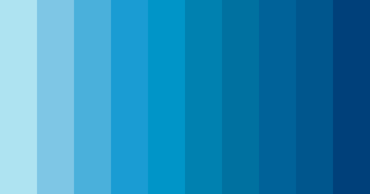 Download bright light blue color palette PNG image (landscape)