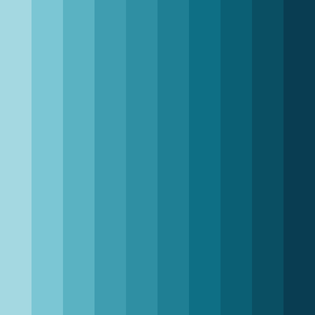 Download jungle blue color palette PNG image (square)