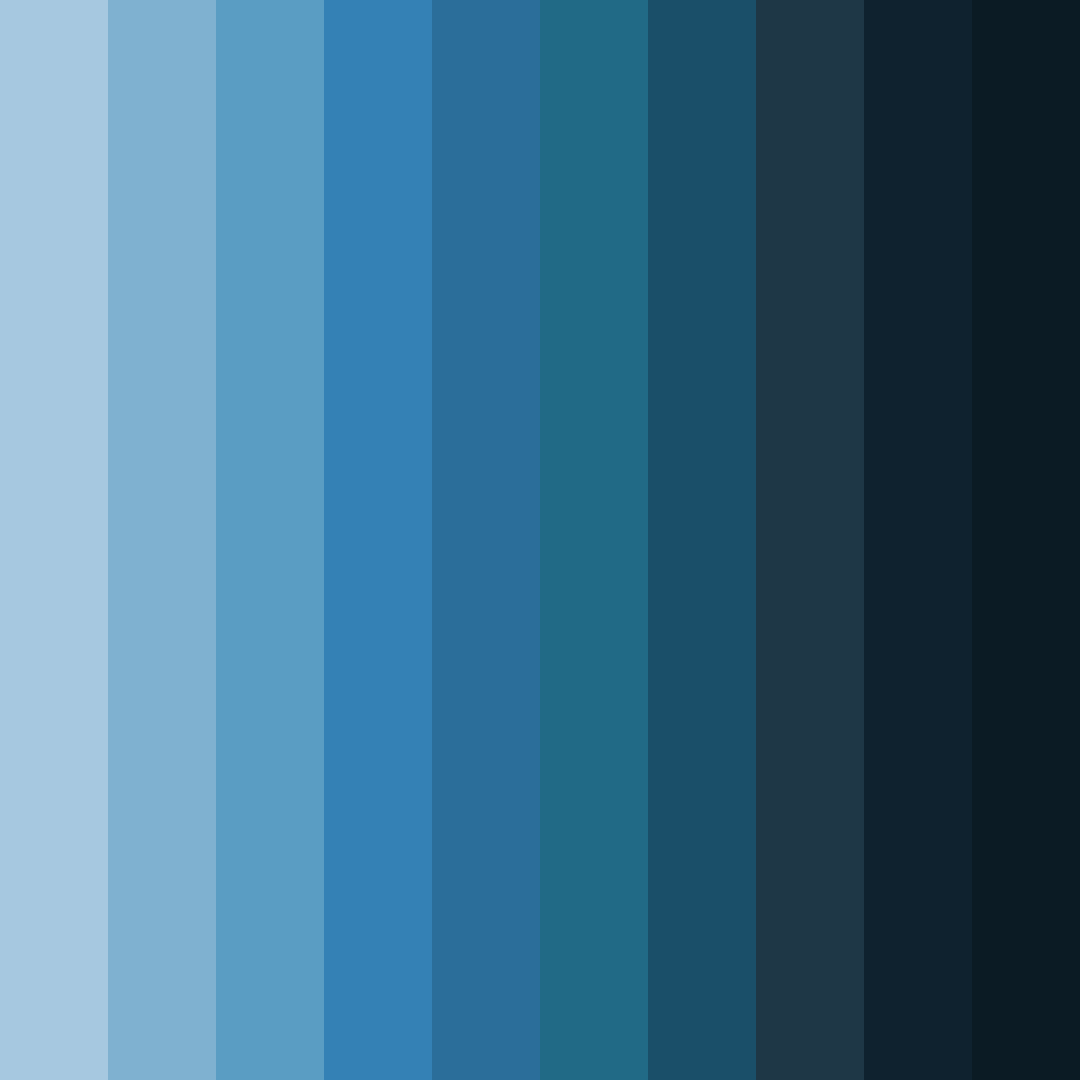 Download blue forest color palette PNG image (square)