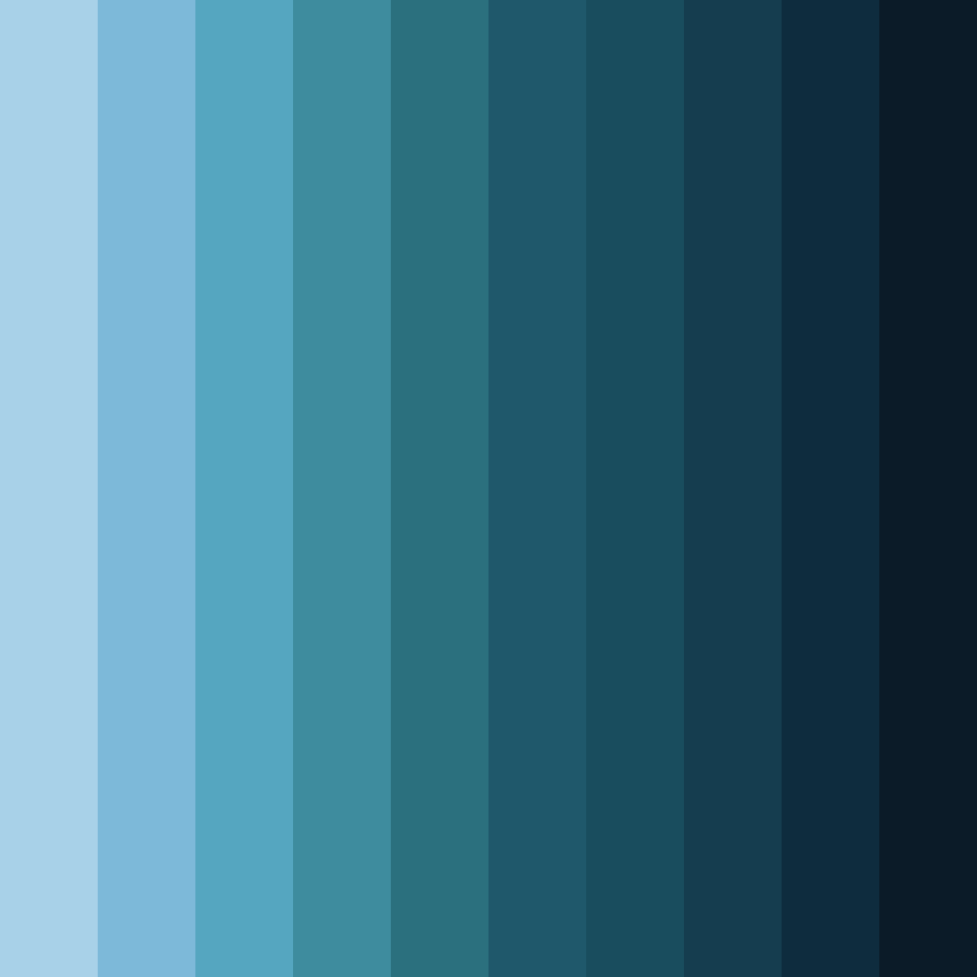 Download blue forest color palette PNG image (square)