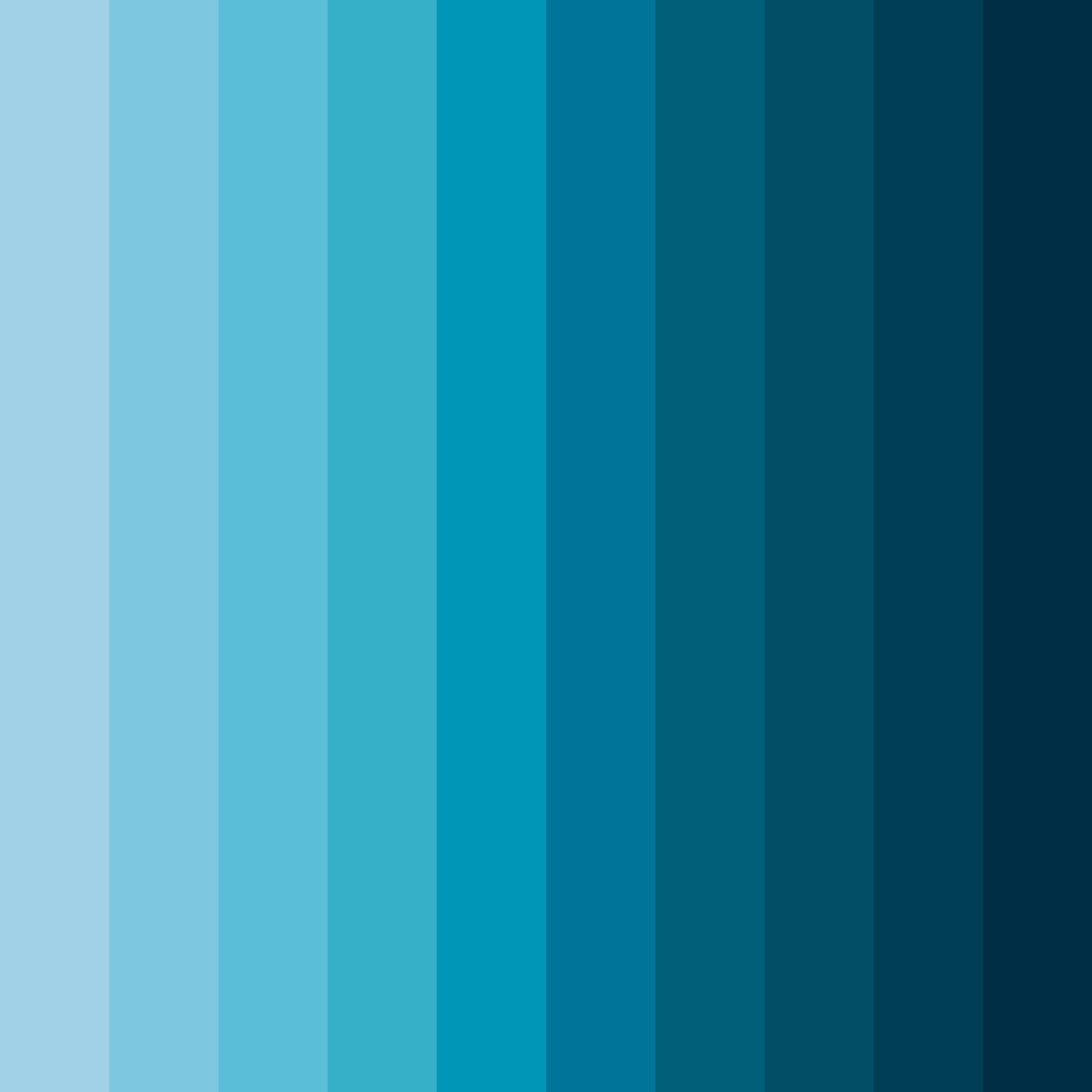 Download coral blue shades color palette PNG image (square)