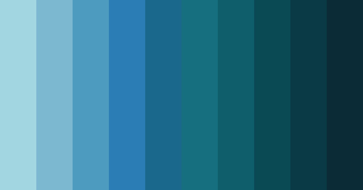 Download coral blue serenity color palette PNG image (landscape)