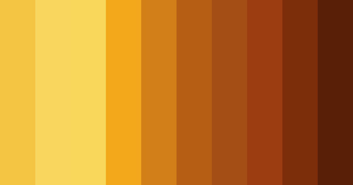 Download golden ember sunset color palette PNG image (landscape)