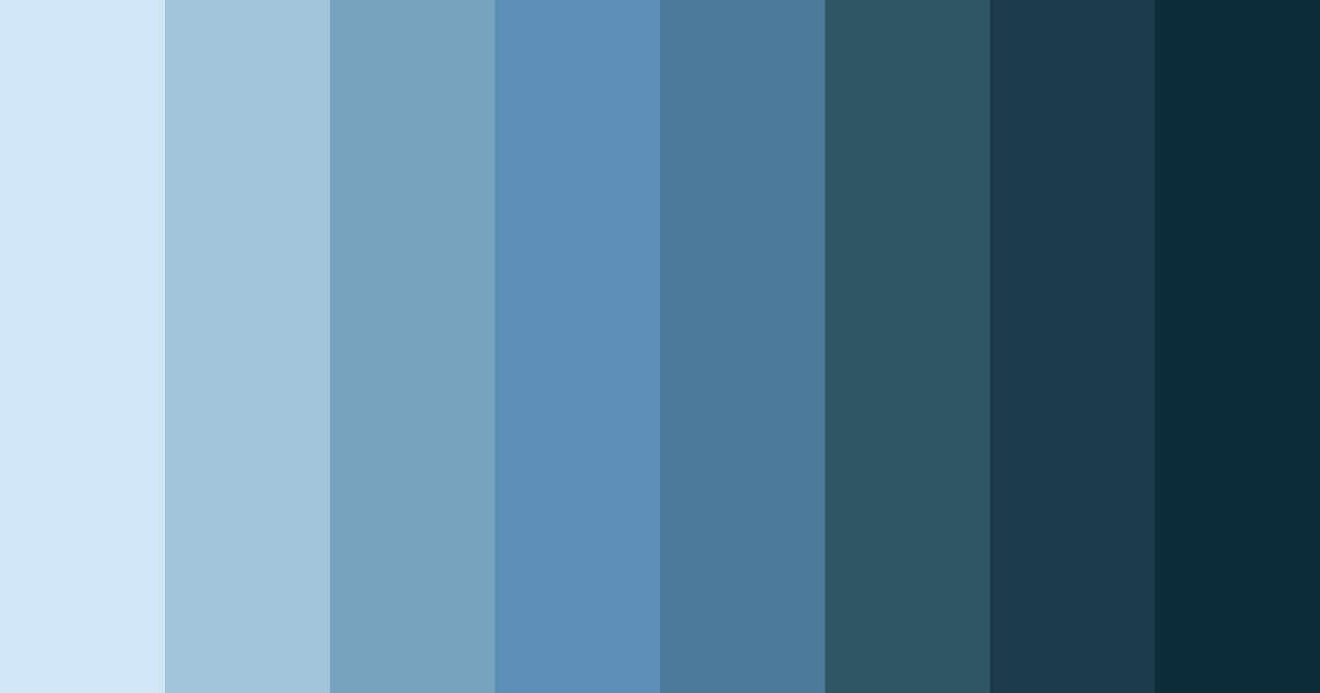 Download blue rainy day color palette PNG image (landscape)
