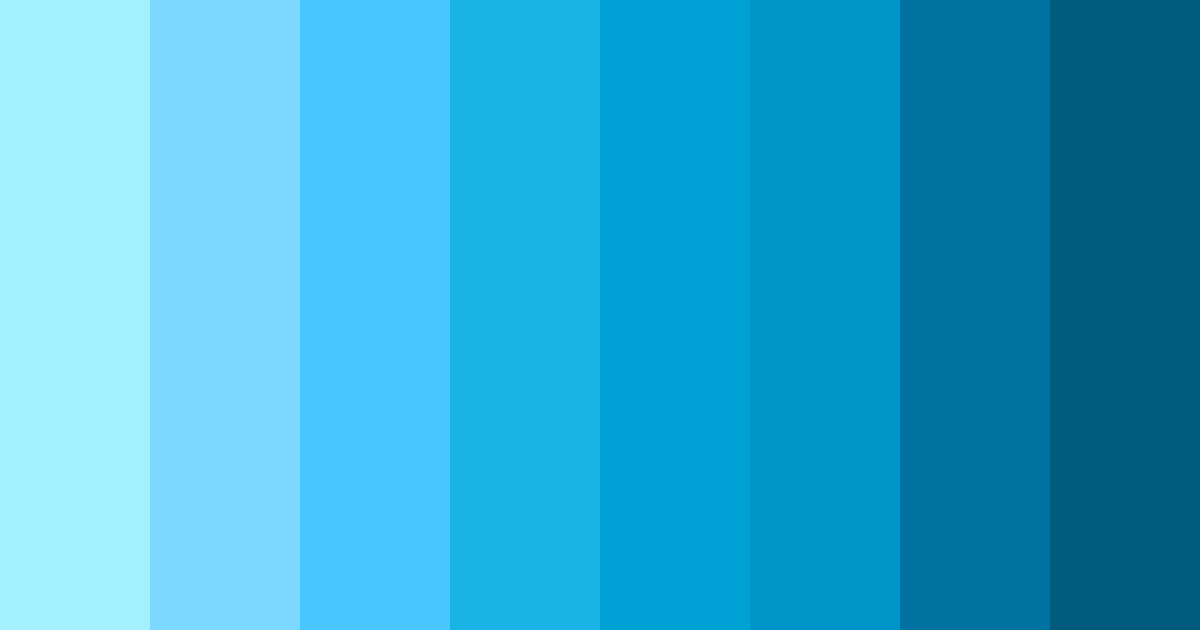 Download electric azure color palette PNG image (landscape)