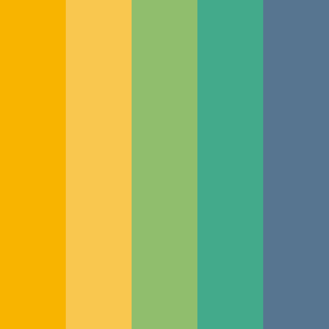 Download sunlit serenity color palette PNG image (square)