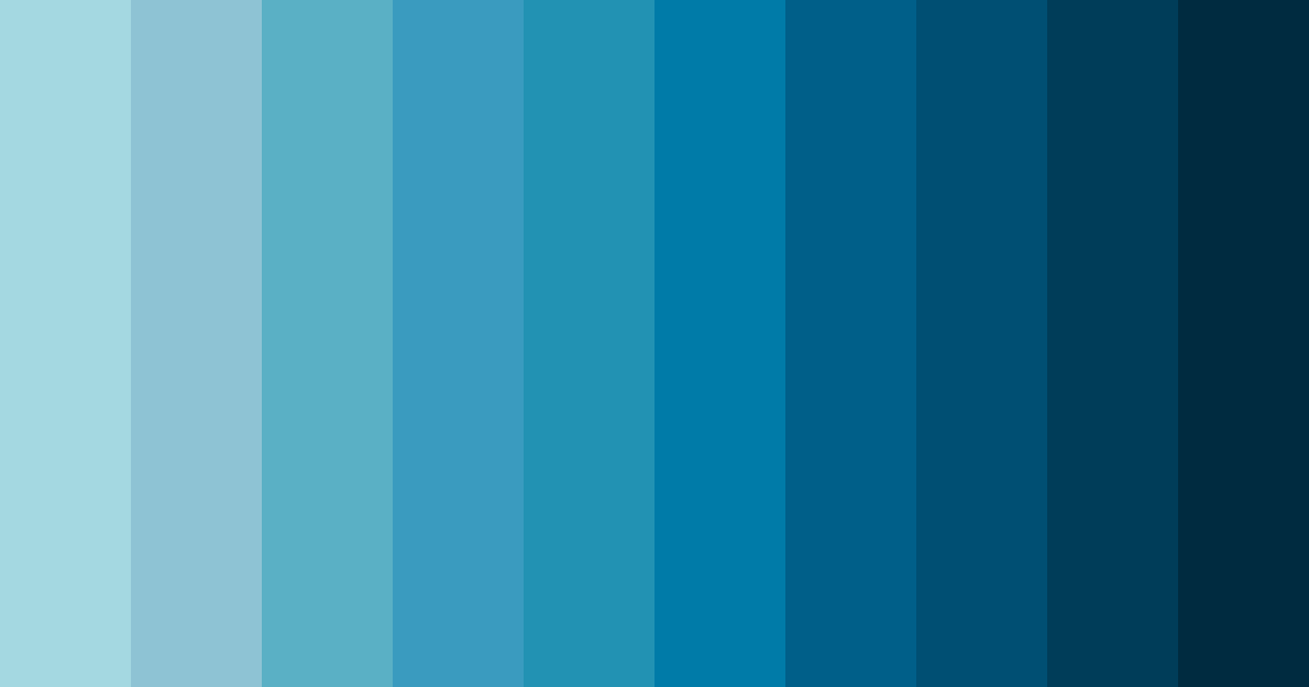 Download blue sea color palette PNG image (landscape)